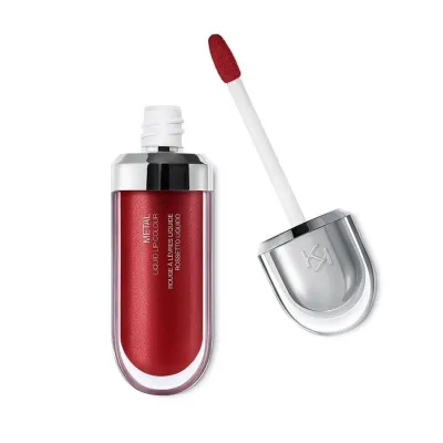 Помада для губ жидкая металлик KIKO Milano Metal Liquid Lip Colour 06 Bordeaux бордовый металлик, насыщенный цвет, 6.5 мл