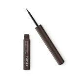 Подводка для глаз KIKO Milano Super Colour Waterproof жидкая водостойкая, фетровый аппликатор, оттенок 09 Dark Brown, 1.7 мл — фото 1