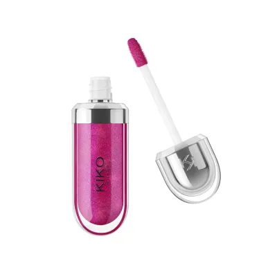 Блеск для губ KIKO Milano 3D Hydra Lipgloss 23 Magenta смягчающий, эффект объёма 3D, 6.5 мл