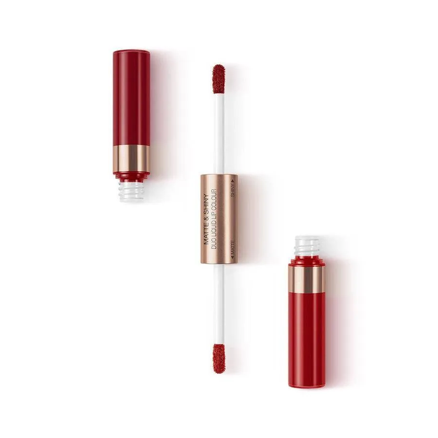 Помада для губ жидкая KIKO Milano Matte & Shiny Duo Liquid Lip Colour 05 Red Or Red матовая и глянцевая 2 в 1, 7 мл