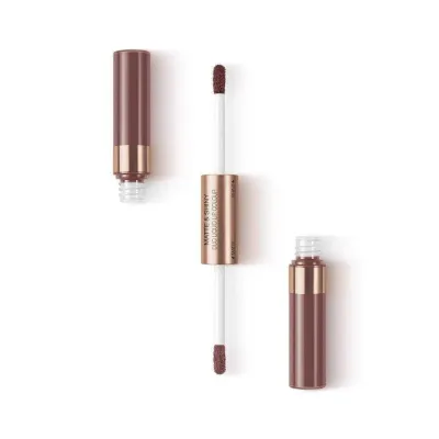 Помада для губ жидкая KIKO Milano Matte & Shiny Duo Liquid Lip Colour 03 Different Twins матовая и глянцевая 2 в 1, 7 мл