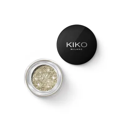 Тени для век KIKO Milano Stardust гелевые с биоразлагаемым глиттером, топовое покрытие, оттенок 02 True Gold, 3.5 г