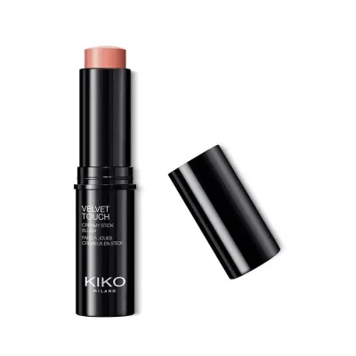 Румяна для лица KIKO Milano Velvet Touch Creamy Stick кремовые сияющие, оттенок 01 Golden Sand, 10 г