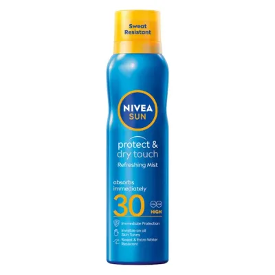 Спрей солнцезащитный NIVEA Sun Protect & Dry Touch освежающий SPF30, 200 мл