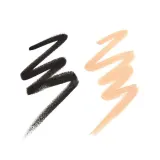Карандаш для глаз Estee Lauder Smoke And Brighten Kajal Eyeliner Duo Noir/Cream кремовый чёрный со светлым, для водной линии, 0,5 г — фото 2