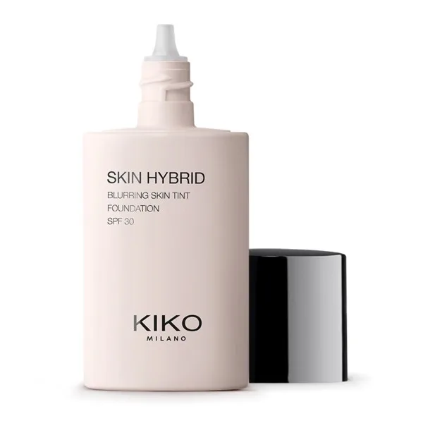 Тональный флюид KIKO Milano Skin Hybrid Blurring Skin Tint 02 Ivory с SPF 30, лёгкое наращиваемое покрытие, 30 мл