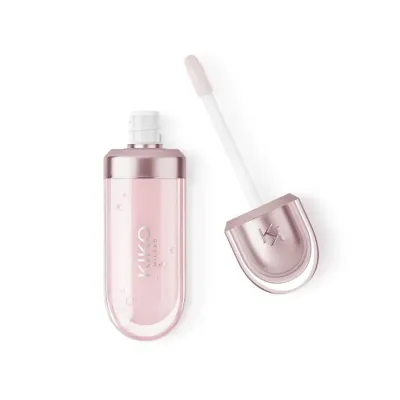Масло для губ KIKO Milano 3D Hydra Lip Oil 03 Glossed Glass увлажняющее, прозрачное с зеркальным блеском, 6,5 мл