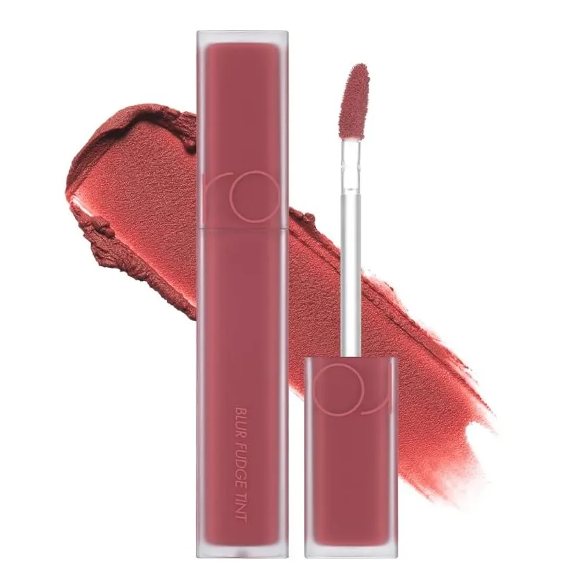 Помада для губ rom&nd Blur Fudge Tint кремовая матовая, эффект размытого контура, оттенок 02 Rosiental, 5 г
