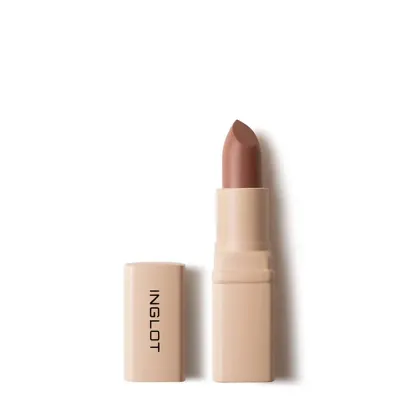 Помада для губ Inglot Creamy Soft кремовая, карамельно-коричневый оттенок 502 Warm Caramel, 4,4 г