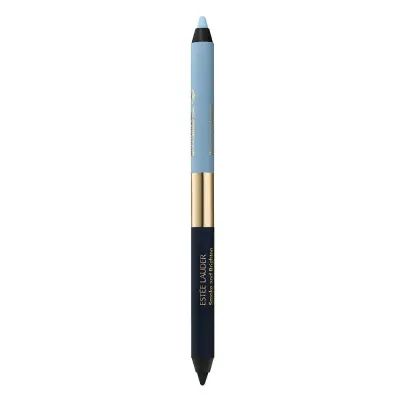 Карандаш для глаз Estee Lauder Smoke And Brighten Kajal Eyeliner Duo кремовый двусторонний 2 в 1, оттенок Marine/Sky Blue, 0,5 г