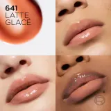 Масло для губ L'Oreal Paris Plump Ambition 641 Latte Glace ухаживающее с блеском, мягкий аппликатор, 5 мл — фото 2