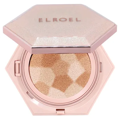 Кушон тональный Elroel Blending Compact Cushion корректирующий, сияние и маточное молочко, оттенок 21 Light Beige, 12.5 г