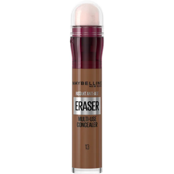 Корректор для лица Maybelline Instant Anti-Age Eraser 13 Cocoa с губкой-аппликатором, среднее покрытие, 6,8 мл