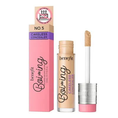 Консилер для лица Benefit Boi-Ing Cakeless Concealer 05 Light Warm плотное перекрытие, аппликатор Cushion Tip, 5 мл