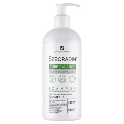 Шампунь Seboradin Pure Balance очищающий для жирных волос и кожи головы, 400 мл
