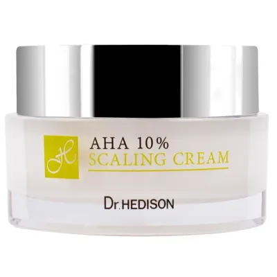Крем для лица Dr.HEDISON AHA 10% Scaling Cream отшелушивающий с AHA-кислотами, для проблемной кожи, 100 мл