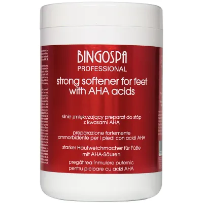 Средство для ног BINGOSPA смягчающее, с фруктовыми кислотами AHA, спа-уход, 1000 г