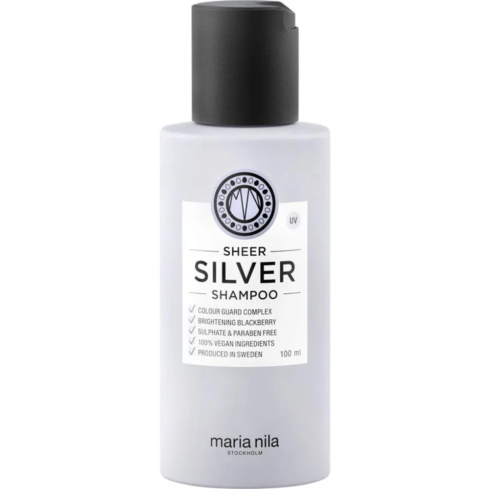 Шампунь для волос Maria Nila Sheer Silver для осветлённых и седых волос, 100 мл