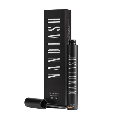 Сыворотка для ресниц Nanolash Eyelash Serum для роста ресниц, укрепляющая, с тонкой кисточкой, 3 мл
