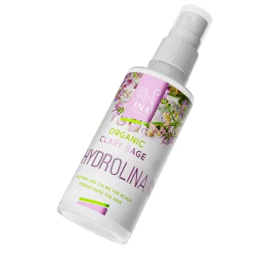 Спрей для кожи головы Ina Essentials Hydrolina вода шалфейная органическая, для жирных корней и шелушения, 150 мл