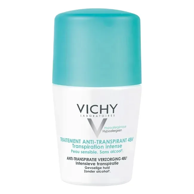 Дезодорант-антиперспирант Vichy Traitement Anti-Transpirant 48H шариковый, гипоаллергенный, 50 мл