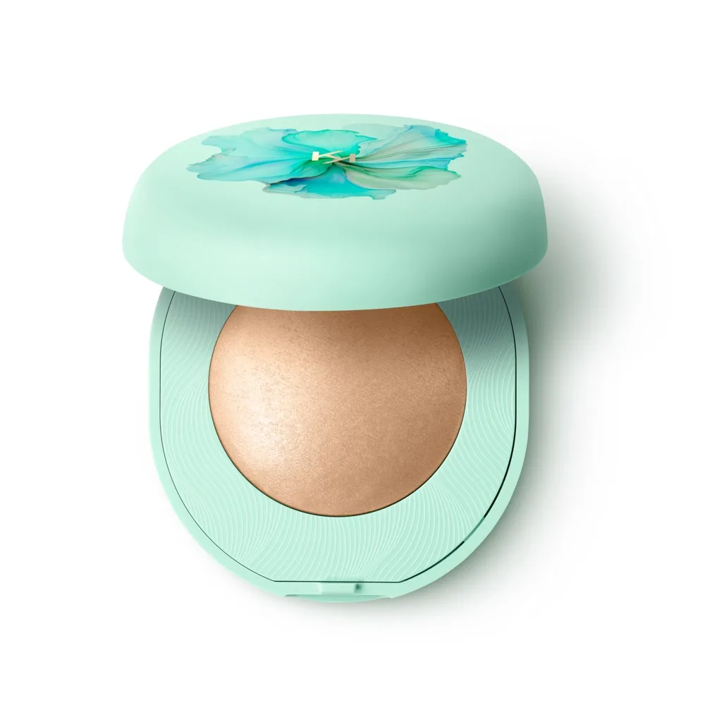 Пудра-хайлайтер для лица KIKO Milano Dreamphoria Glow Up Beautifier гибридная компактная сияющая, 01 Golden Dreams, 6 г