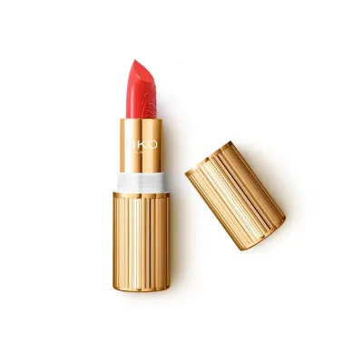 Помада для губ KIKO Milano Juicy Fizz Gleam and Care кремовая ухаживающая SPF 30, оттенок 04 Coral Celebration, 3.5 г