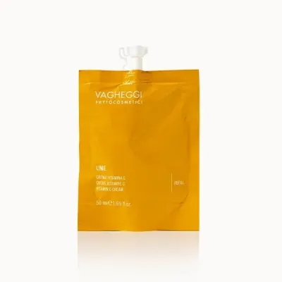Крем для лица с витамином C и лаймом, осветляющий, сменный блок Vagheggi New Lime Vitamin C Cream Refill, 50 мл