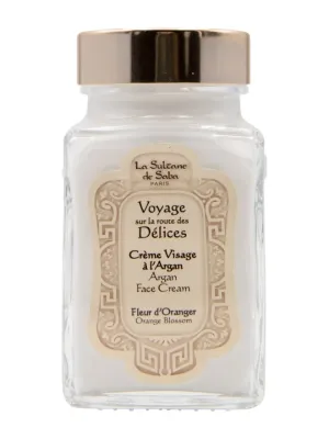 Крем для лица аргановый питательный, с цветком апельсина La Sultane de Saba Argan Face Cream Orange Blossom, 100 мл