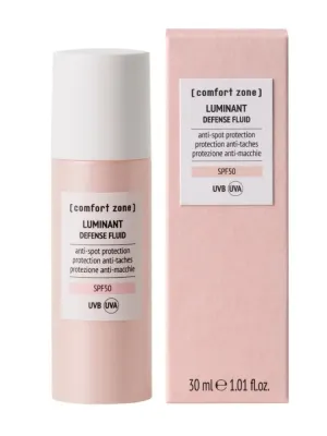 Крем-флюид для лица защитный осветляющий Comfort Zone Luminat Defense Fluid SPF 50, 30 мл