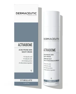Крем для лица ночной для кожи, склонной к несовершенствам Dermaceutic Activabiome, 40 мл