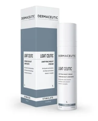 Крем для лица ночной осветляющий и выравнивающий тон Dermaceutic Light Ceutic, 40 мл