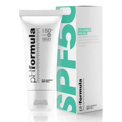 Крем для лица солнцезащитный активный pHformula UV Protect SPF 50+, 50 мл