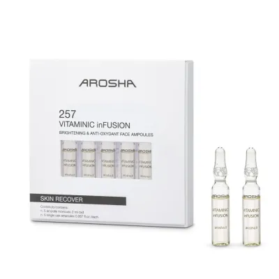 Осветляющие ампулы-концентрат с витамином C для лица Arosha Vitaminic inFusion, 5 x 2 мл