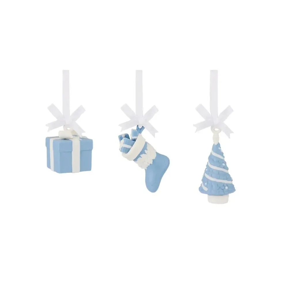 Wedgwood Комплект 3 подвесок Christmas Decorations 3,2 см Festive