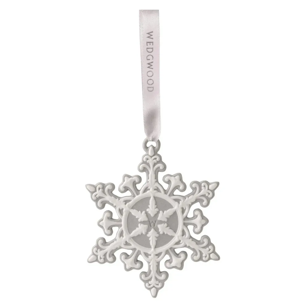 Wedgwood Подвеска снежинка 10 см grey neo