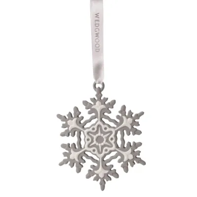 Wedgwood Подвеска Снежинка 10 см grey