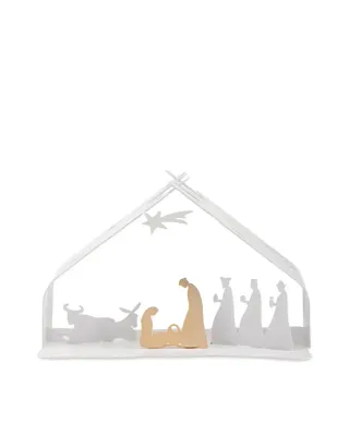 Alessi Ясли Bark for Christmas 23x13x10 см белые