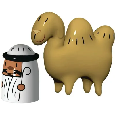 Alessi Комплект из 2 фигурок пастух и верблюд