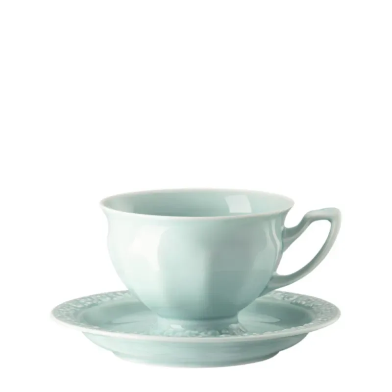 Rosenthal Кофейная чашка Maria Pale Mint 180 мл с блюдцем