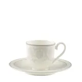 Villeroy & Boch Чашка с блюдцем серого жемчуга 100 мл для эспрессо — фото 1
