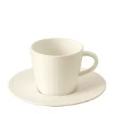 Villeroy & Boch Чашка с блюдцем Manufacture Rock белая 200 мл для кофе — фото 1
