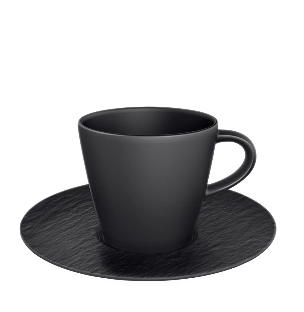 Villeroy & Boch Чашка с блюдцем Manufacture Rock 220 мл для кофе