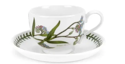 Portmeirion Ботанический сад 200 мл чайная чашка с блюдцем Forget Me Not