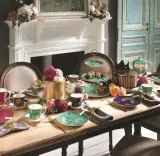 Portmeirion Chelsea Sara Miller 20 см тарелка для завтрака Navy — фото 4