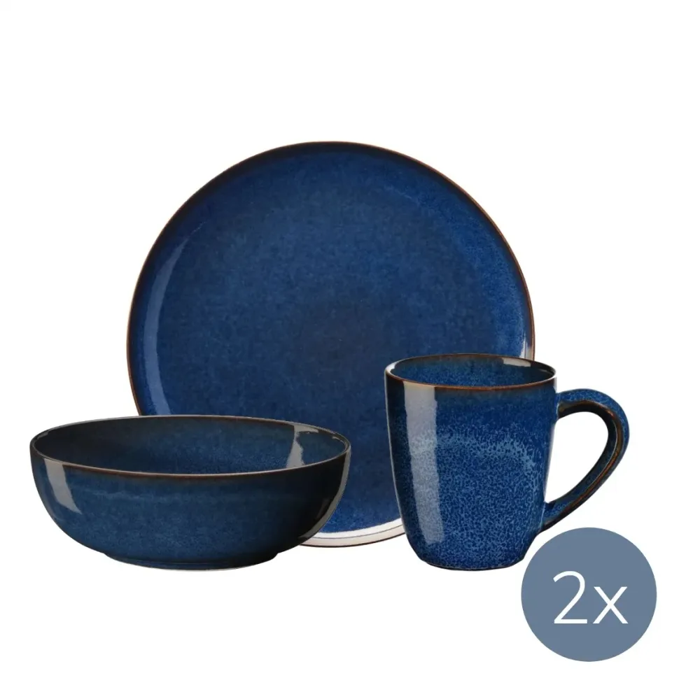 Набор для завтрака Saisons Midnight Blue на 2 персоны (6 шт.)