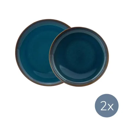 Like. by Villeroy&Boch Джинсовый обеденный набор Crafted на 2 персоны (4 шт.)