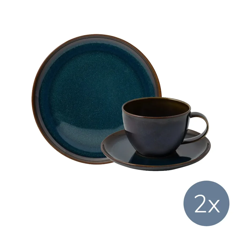 Like. by Villeroy&Boch Джинсовый комплект Craft Coffee для 2 человек (6 предметов)