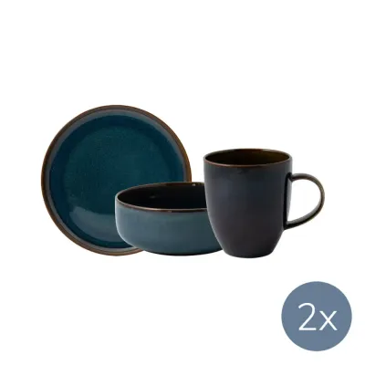 Like. by Villeroy&Boch Джинсовый набор для завтрака на 2 персоны (6 предметов)