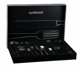 Sambonet Набор столовых приборов с линейным PVD 30 шт. (6 персон) Золото — фото 2